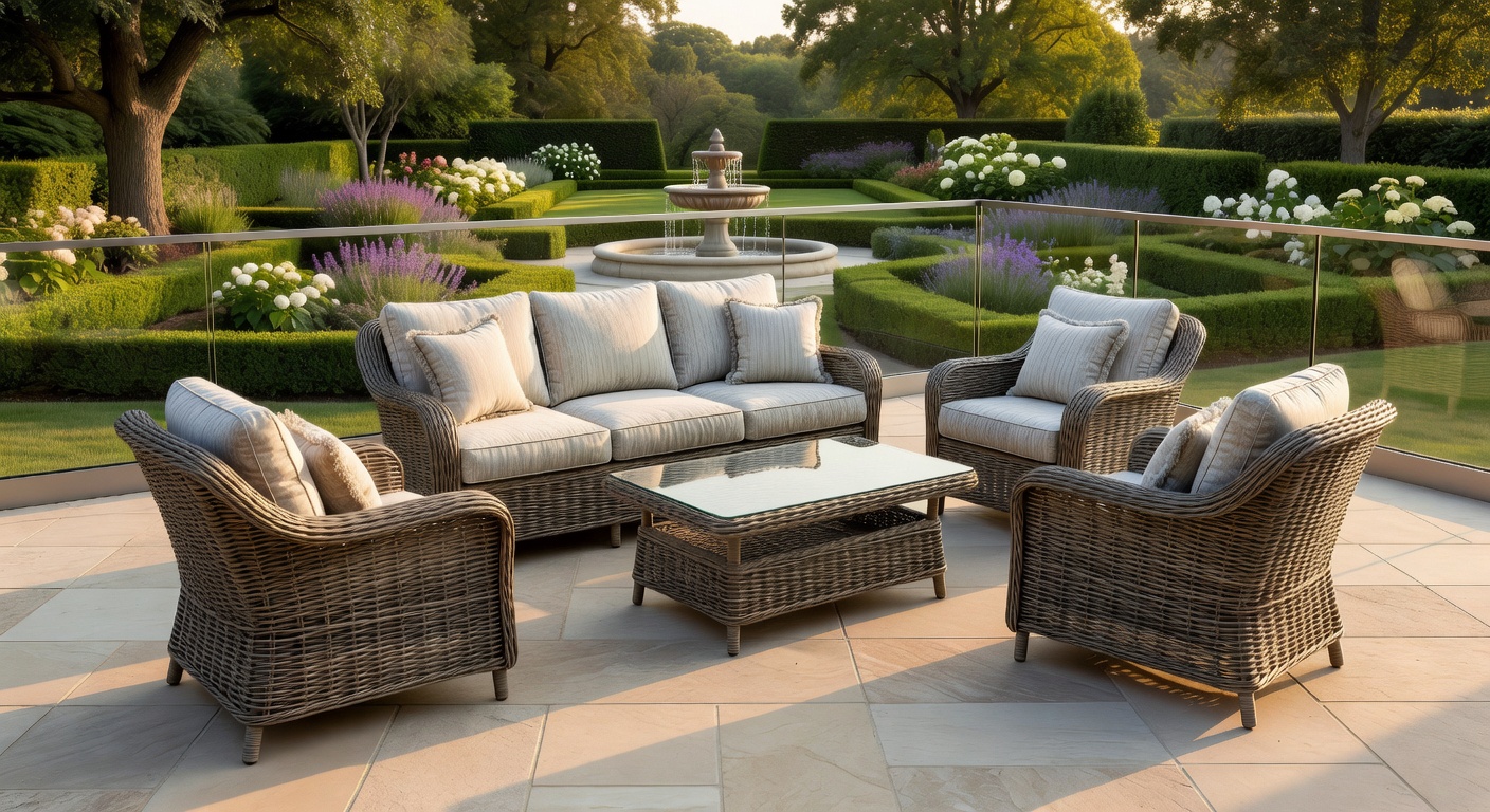 Muebles de exterior en madera sostenible