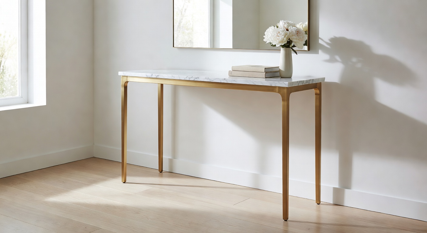 Consola de mármol elegante